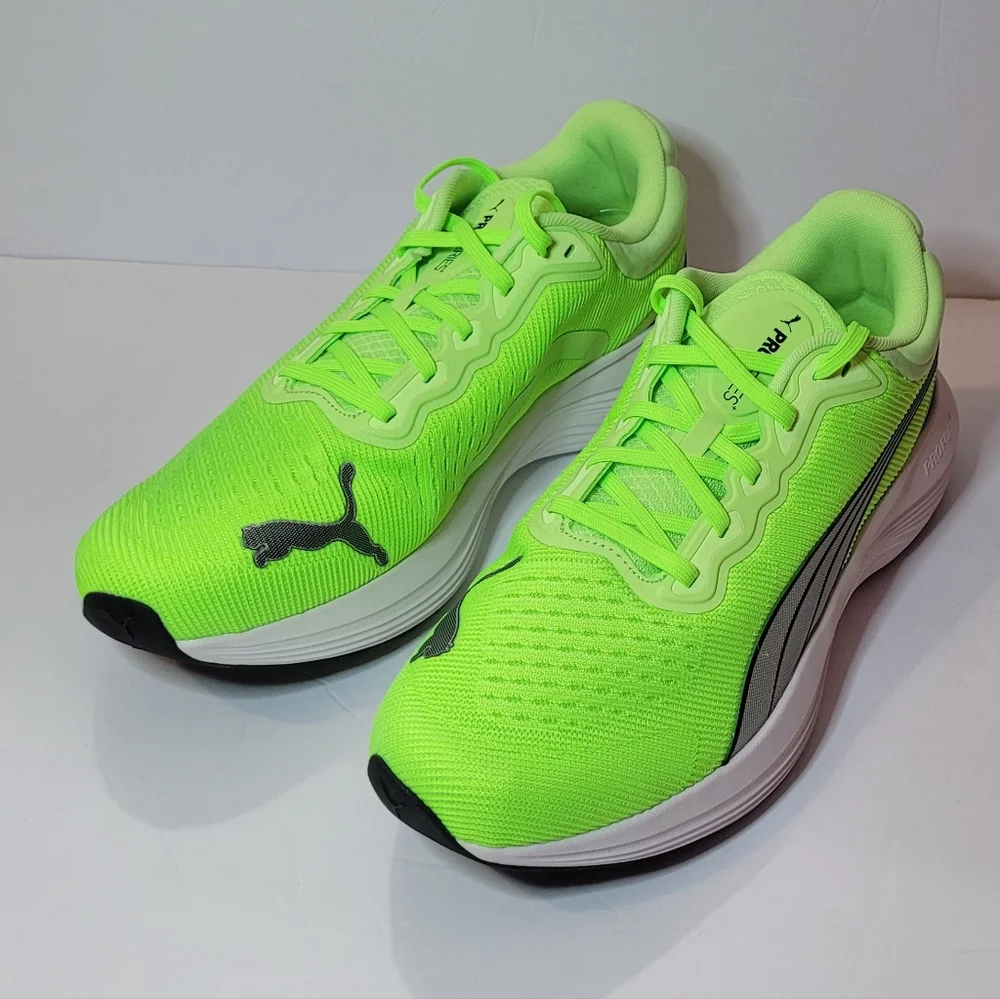 Puma Scend Pro Neon Green Running Shoes Mens Size 9.5